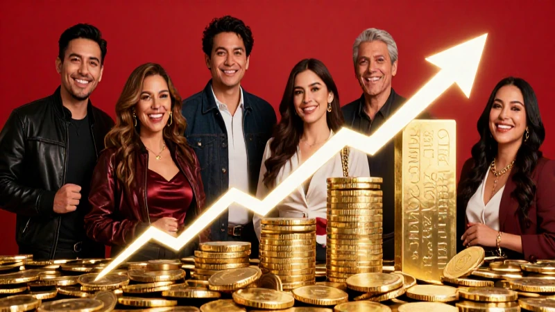 Foto vibrante de mexicanos y crecimiento dorado