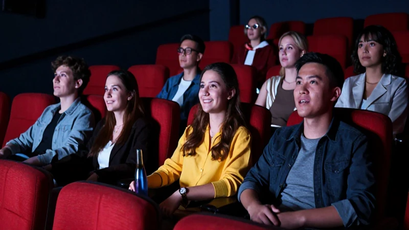 Jóvenes disfrutando un cine dramático y vibrante