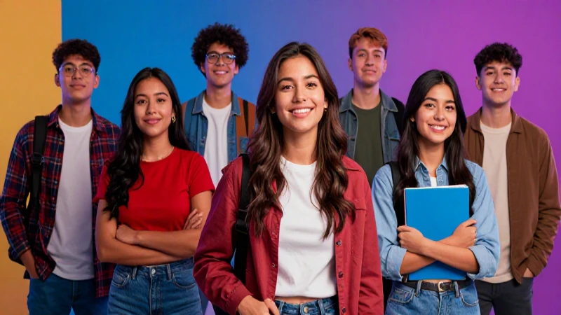 Universitarios mexicanos vibrantes en cine moderno