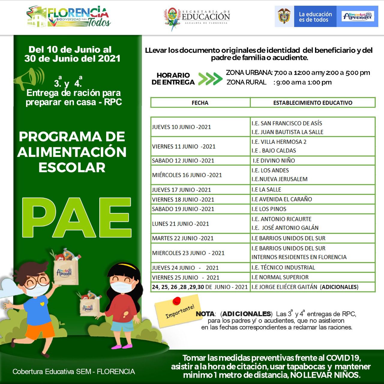 Beneficios del Programa de Alimentación Escolar (PAE) para estudiantes