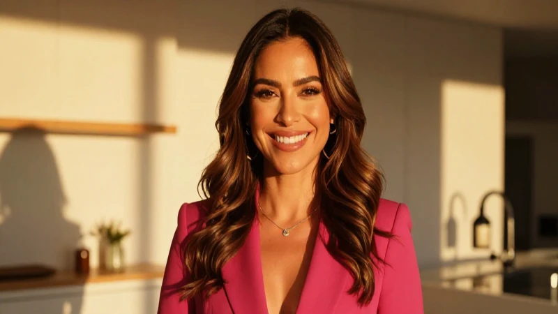Mujer mexicana sonriente en luz dorada