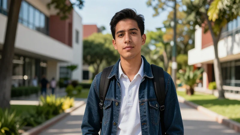 Joven mexicano estudia en universidad moderna e inspiradora