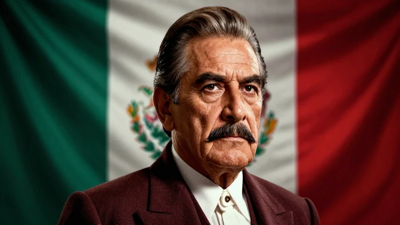 Retrato épico de Benito Juárez, líder histórico mexicano