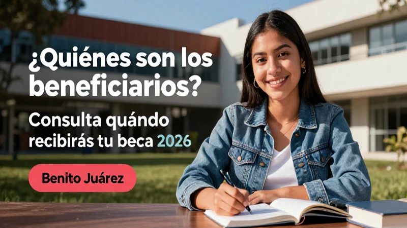 Consulta beneficiarios y fechas de beca Benito Juárez 2026