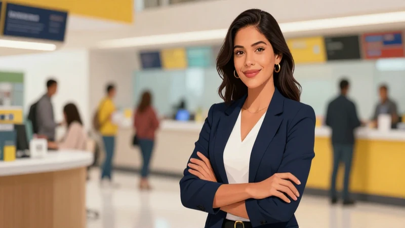 Mujer profesional mexicana segura en entorno moderno