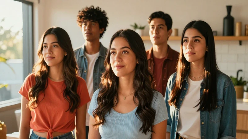 Joven mexicano aspiracional con luz dorada
