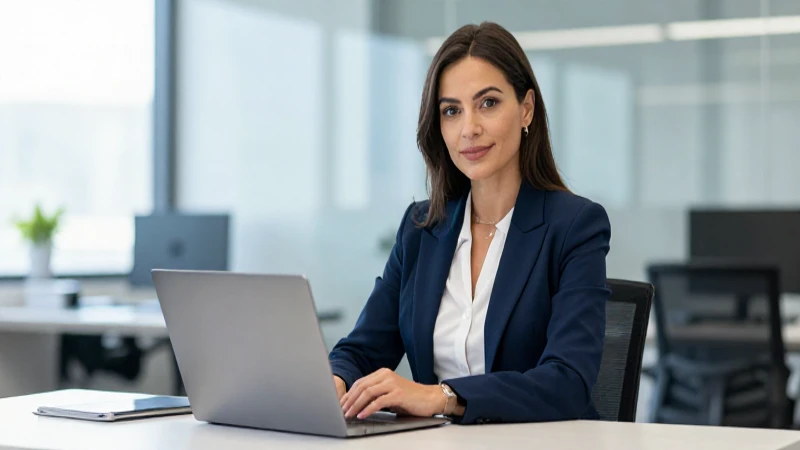 Imagen profesional vibrante en oficina moderna