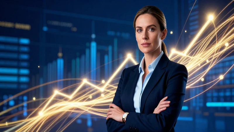 Profesional argentino proyectando éxito financiero con estilo moderno