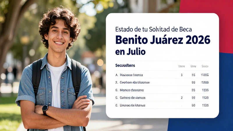 Plazos importantes de la Beca Benito Juárez