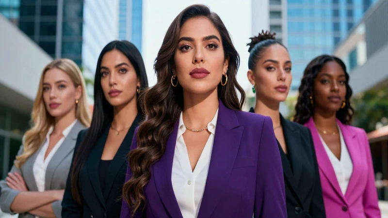 Mujer mexicana profesional en fondo urbano moderno