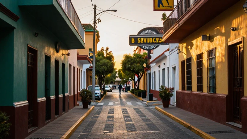México urbano, atardecer vibrante y cinematográfico