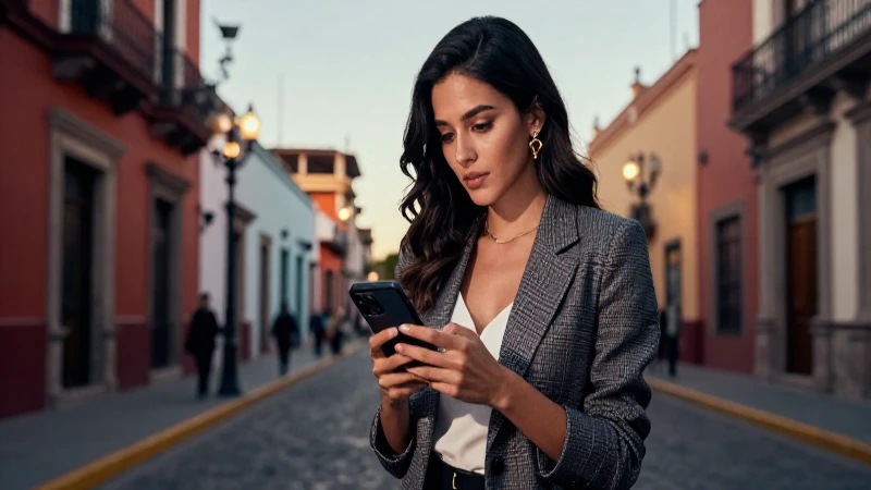 Mujer moderna en Aguascalientes, moda urbana sofisticada