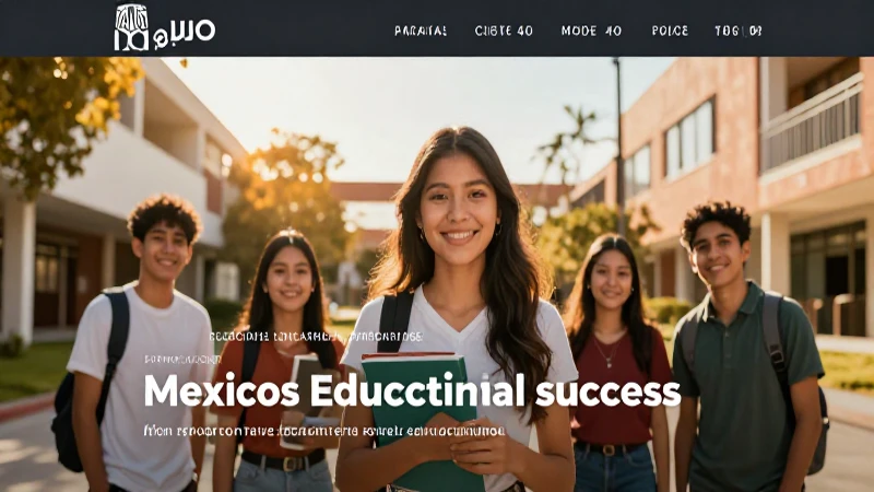 Blog sobre éxito educativo mexicano vibrante