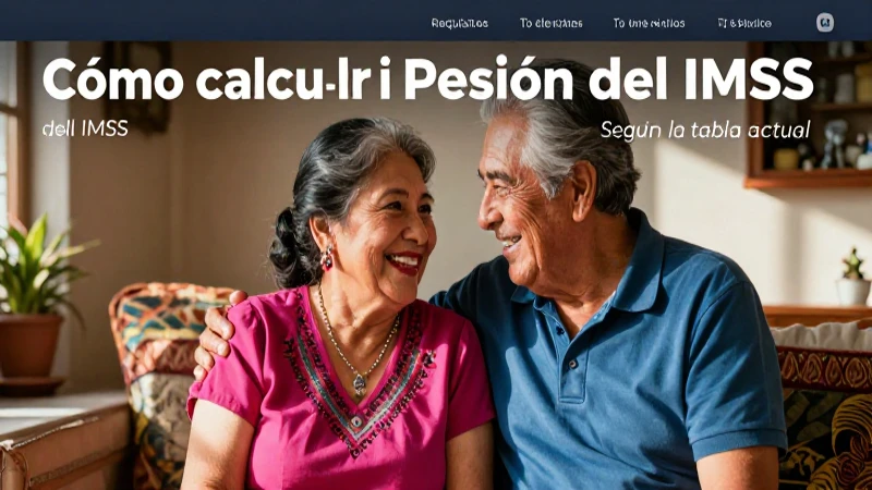 Cálculo de pensión IMSS y requisitos