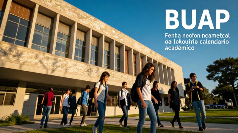 Consulta el calendario de la BUAP
