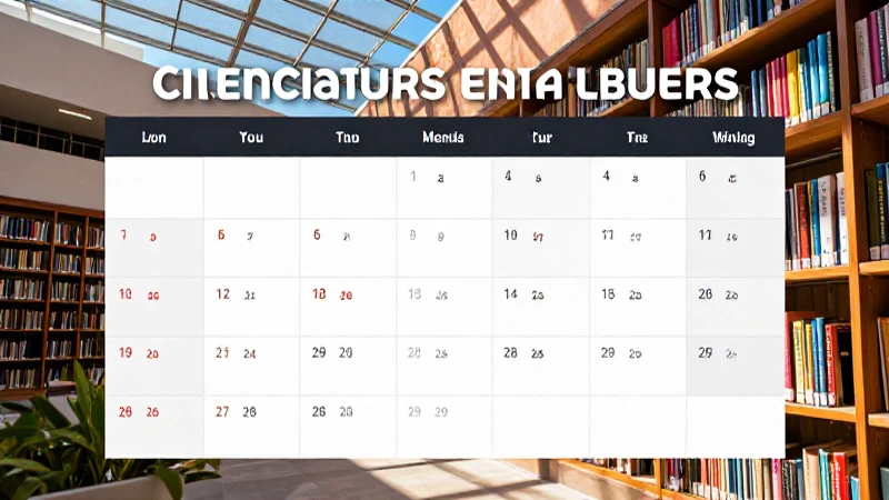 Calendario de clases de la BUAP