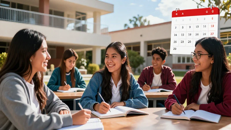 Estudiantes mexicanos estudian con optimismo
