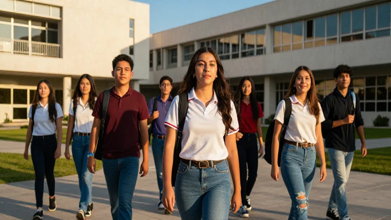 Estudiantes mexicanos celebran logros académicos en campus moderno