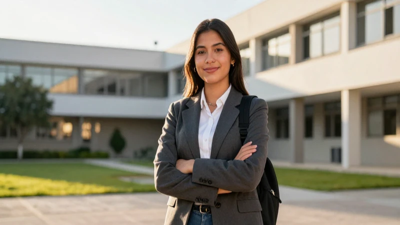 Retrato cinemático de estudiante mexicano motivado