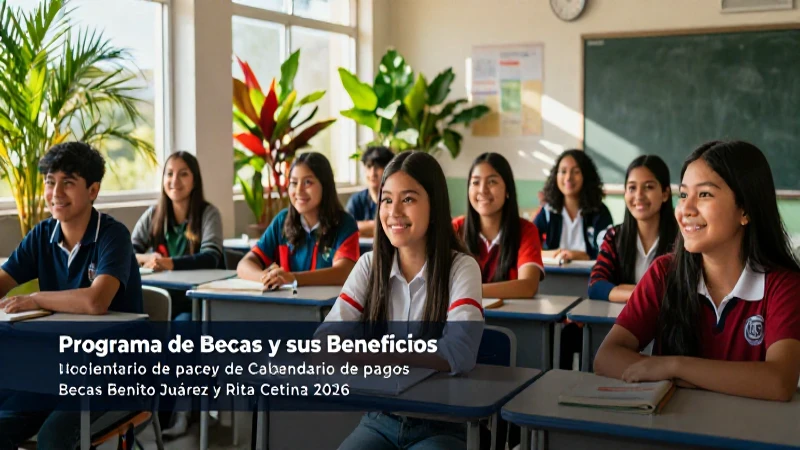 Beneficios y pagos de becas Benito Juárez 2026