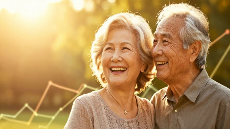 Pareja feliz, sol dorado y éxito financiero