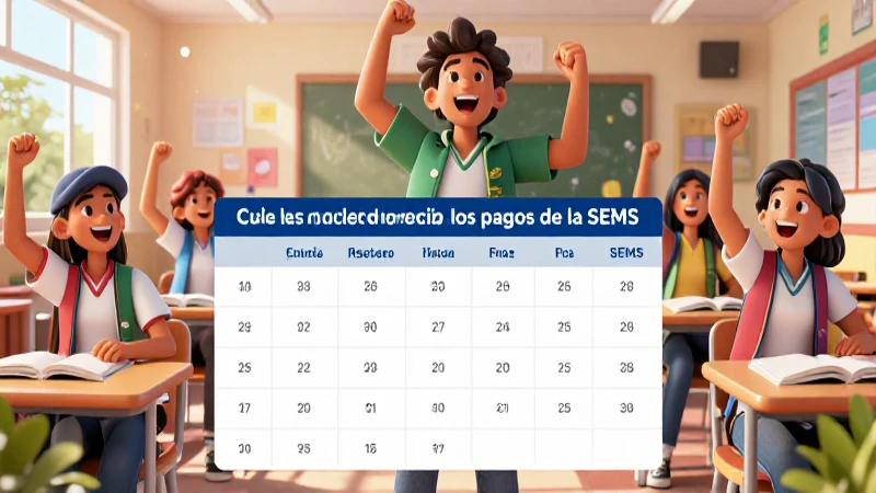 Requisitos y calendario de pagos de la SEMS