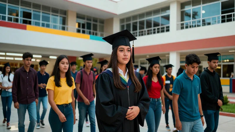 Estudiantes mexicanos celebran con éxito su graduación