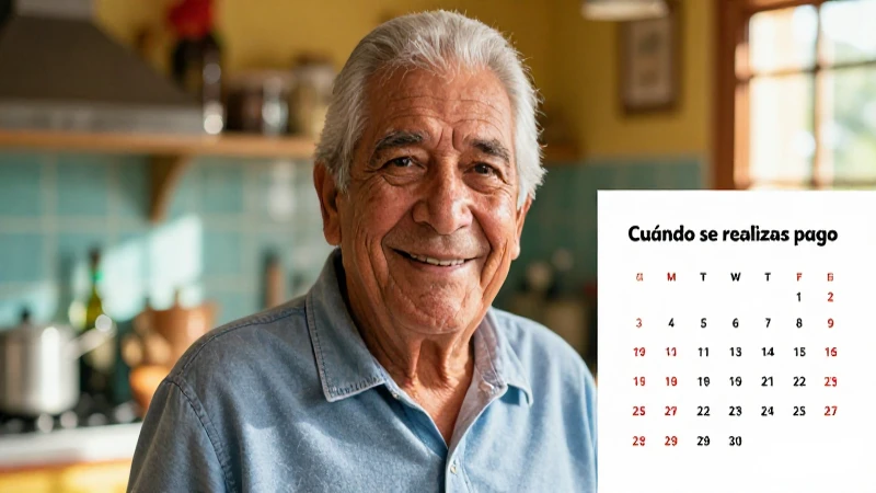 Fechas de pago del programa para mayores