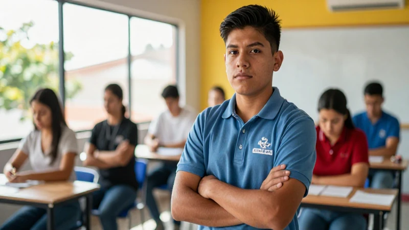 Joven mexicano confía en taller vocacional