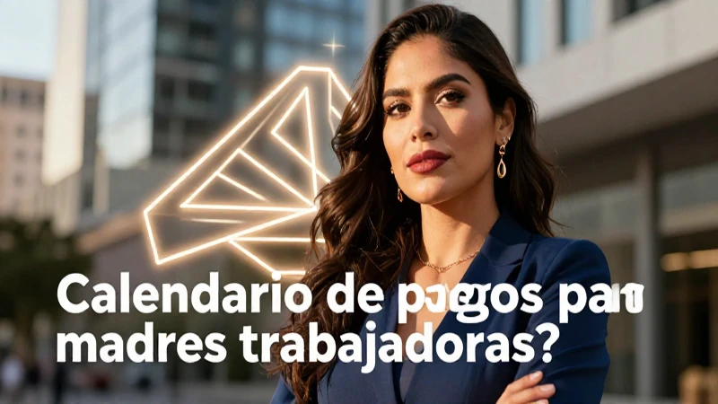 Calendario de pagos para madres trabajadoras