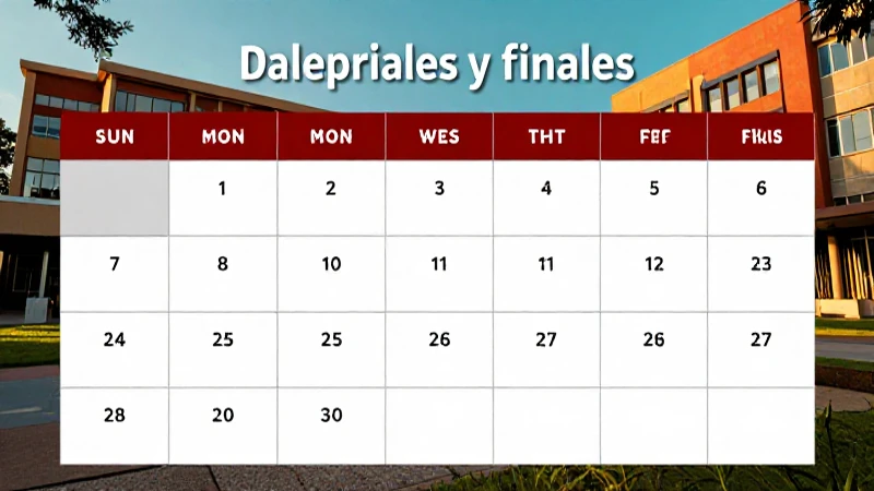 Calendario de exámenes universitarios de la UAEM