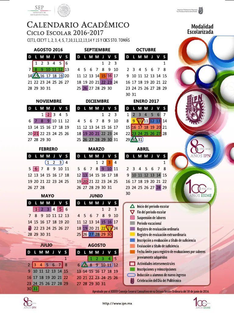 Calendario escolar del IPN: fechas y horarios del ciclo próximo