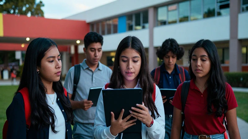 Estudiantes mexicanos celebran logros escolares