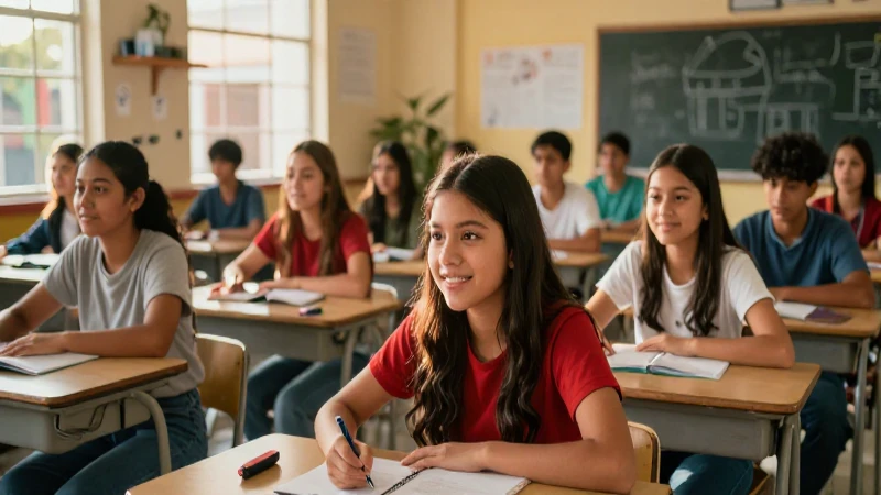 Estudiantes mexicanos celebran su éxito académico en un campus vibrante