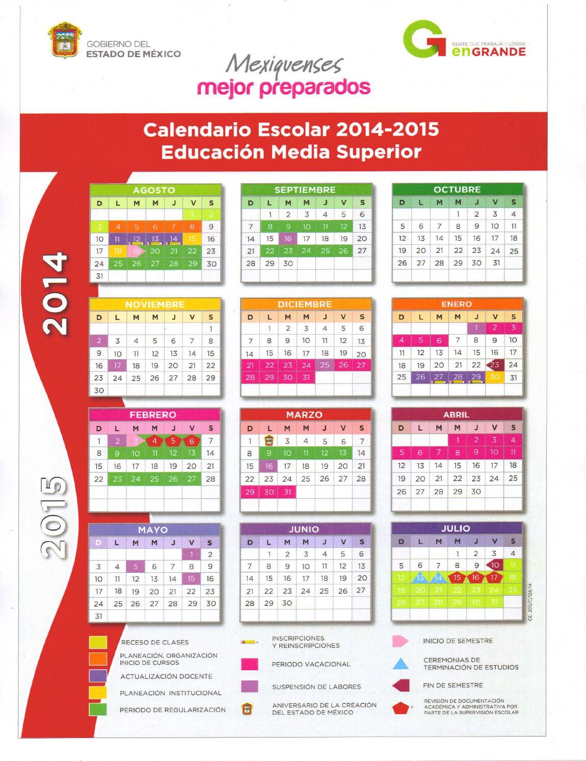 Calendario escolar para educación media superior: fechas y horarios