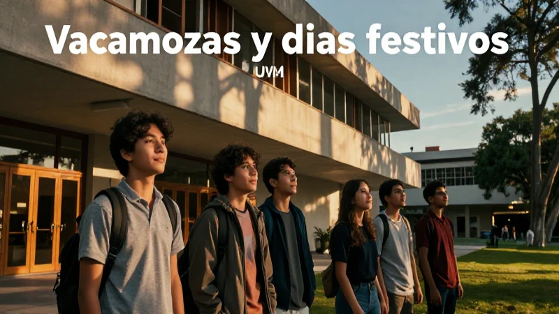 Calendario escolar UVM: vacaciones y festivos