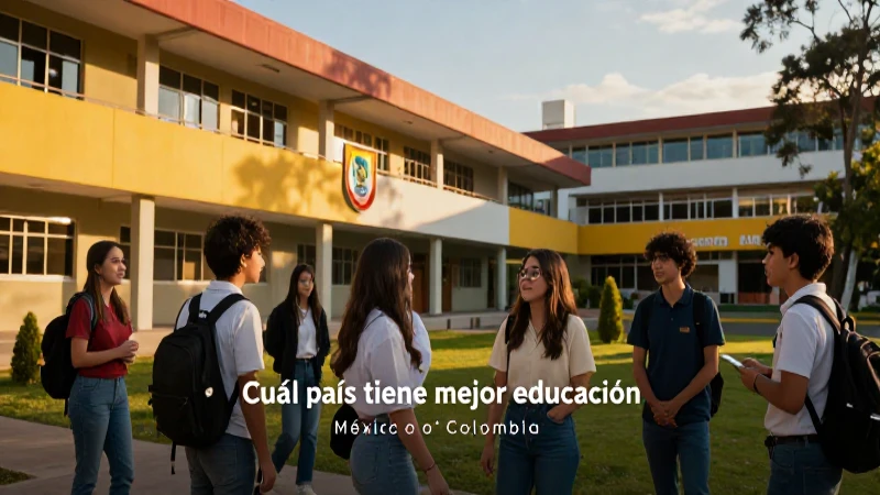 ¿México o Colombia: mejor educación?