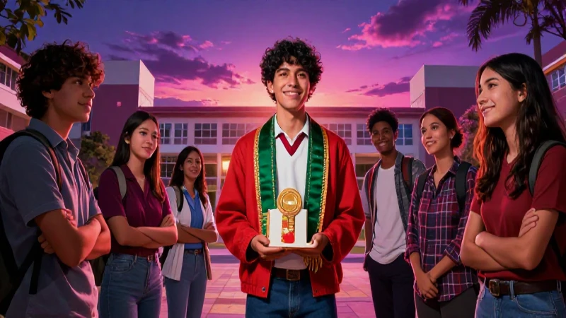 Estudiante mexicano logra gran éxito en campus moderno