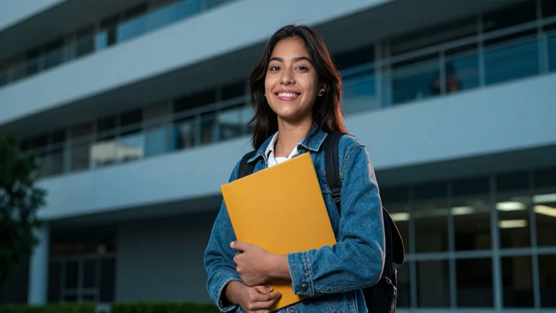 Joven estudiante mexicano con futuro brillante