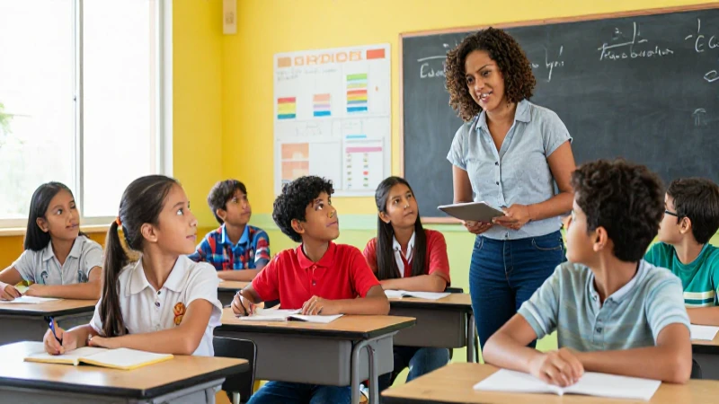Aprendizaje en aula mexicana moderna