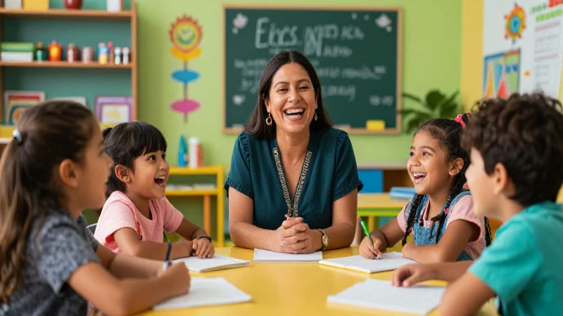 Alegría en el aula de preescolar mexicano