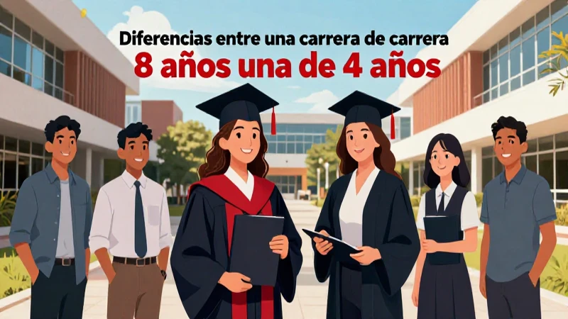 Diferencias entre carreras de 4 y 8 años