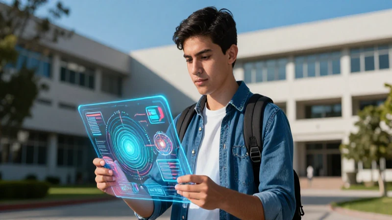 Estudiante mexicano estudia diseño holográfico