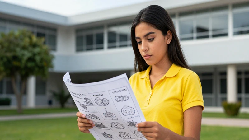 Estudiante mexicana con enfoque saludable