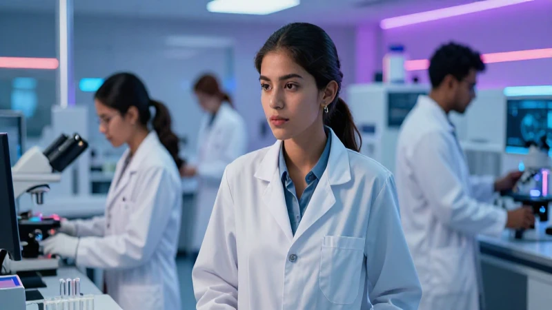 Estudiante mexicana exitosa en laboratorios de ciencias