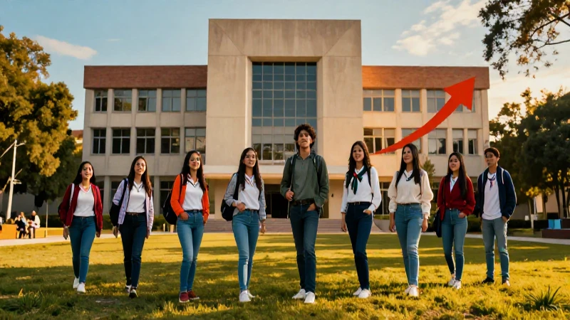 Ambición mexicana y éxito en campus moderno