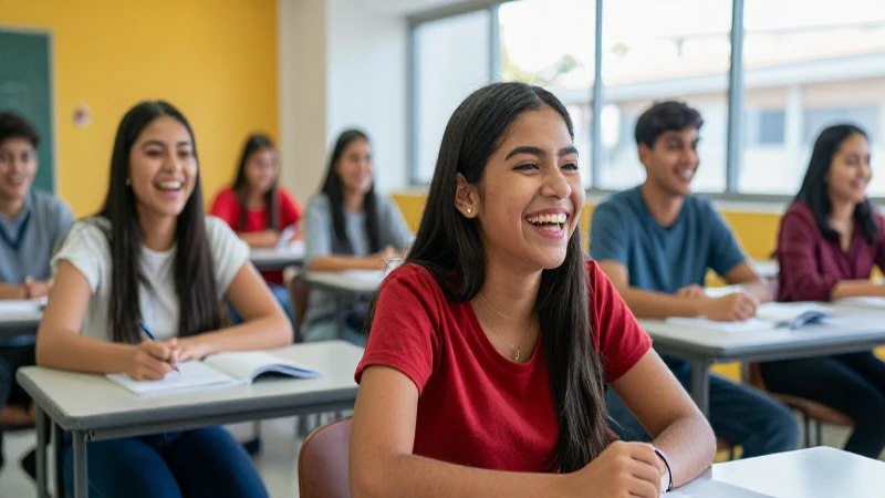 Estudiantes mexicanos celebrando el éxito universitario vibrante