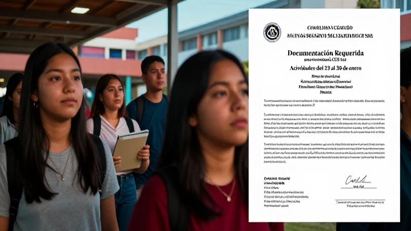 Documentación requerida para becarios CCH Sur