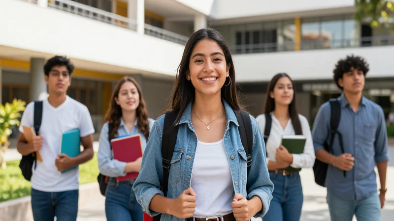 Estudiantes exitosos en moderna CDMX
