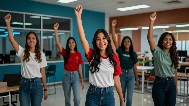 Éxito vibrante en campus profesional de México